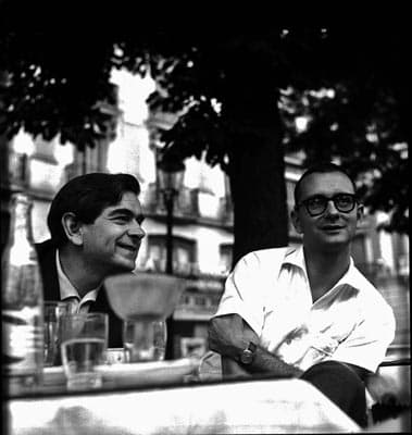 El autor y Ignacio Aldecoa